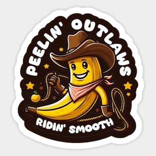 cowboy banana Sticker